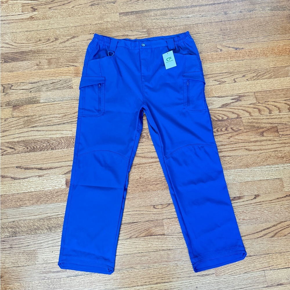 Men's Cargo Pants in Royal Blue - Utility Pocket Design